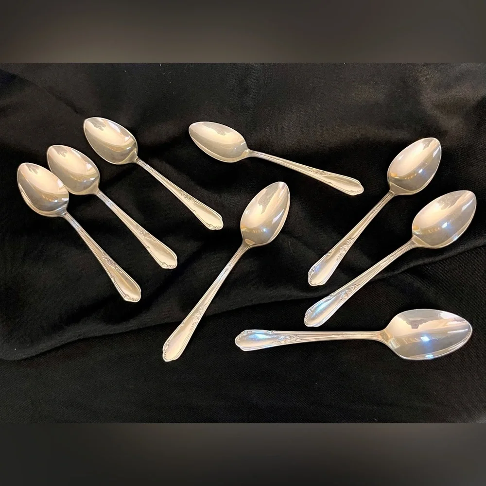Vtg 1936 A1 Plus Oneida Wm A Rogers Meadowbrook Silverplate 26pc Set inc Extras